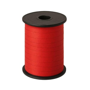 Paperlook krullint – 10 mm x 250 meter – rood