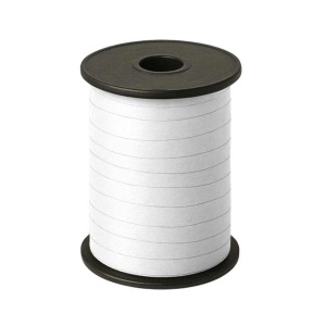 Paperlook krullint – 10 mm x 250 meter – wit