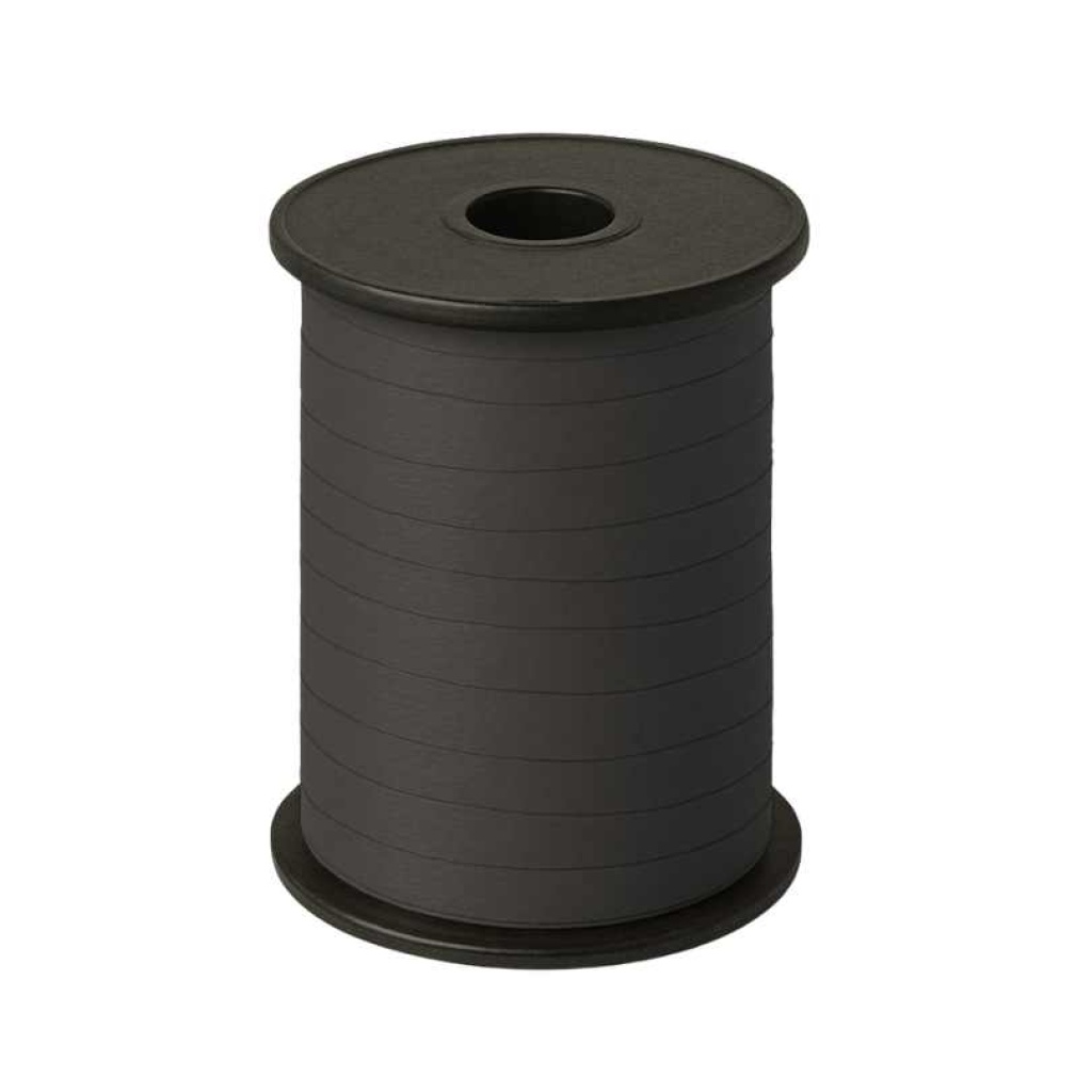 Paperlook krullint – 10 mm x 250 meter – zwart