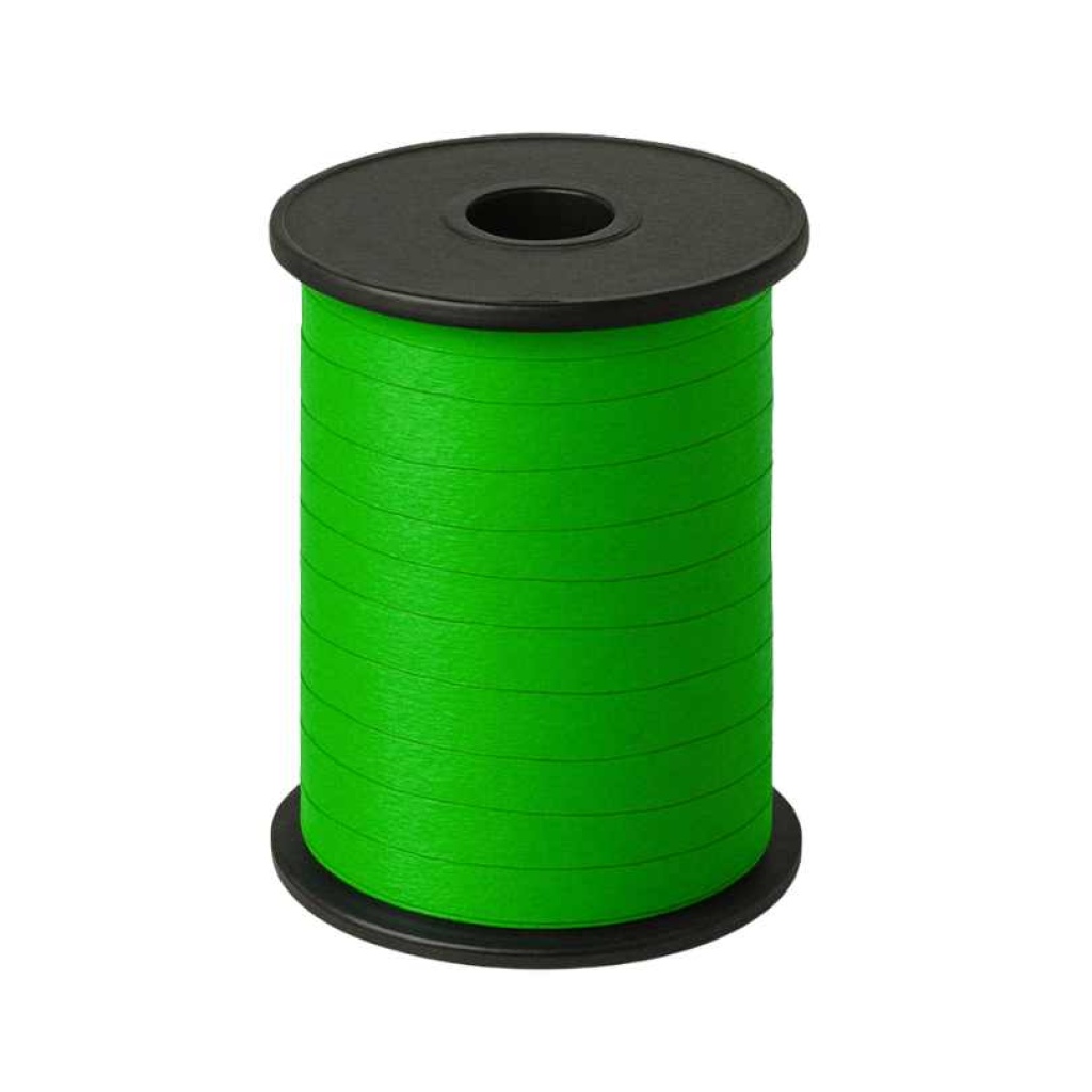 Paperlook krullint – 10 mm x 250 meter – lime groen