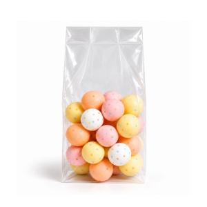 Uitdeelzakjes – 100 x 60 x 280mm | Blokbodemzakjes transparant | Plastic Zakjes | Cellofaanzakjes