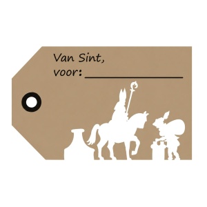 Cadeaulabel – van sint voor…