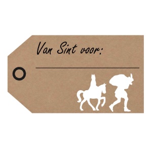 Stickers – Label van Sint voor: – 55x28mm – 500 Stuks – Sluitzegel – Voor Cadeaus en Verpakkingen