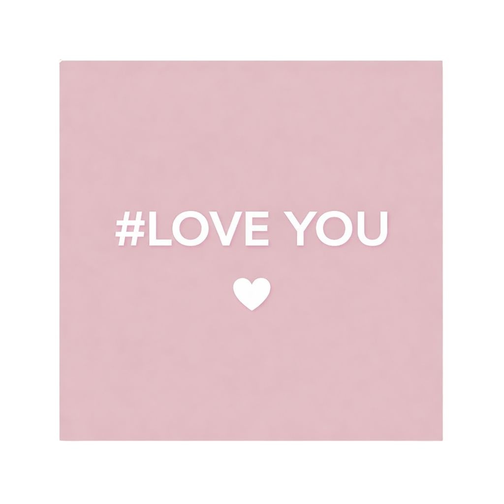 Wenskaart – “Love you” – Inclusief Envelop