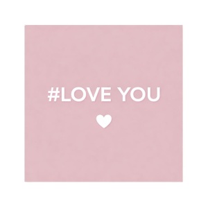 Wenskaart – “Love you” – Inclusief Envelop