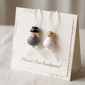 gelukspoppetjes – Bruidspaar - 25 sets