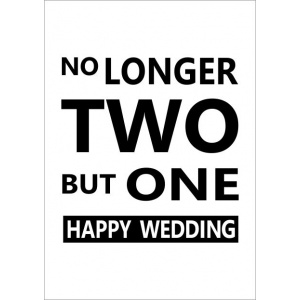 Decoplaatje – no longer two but one – met houder