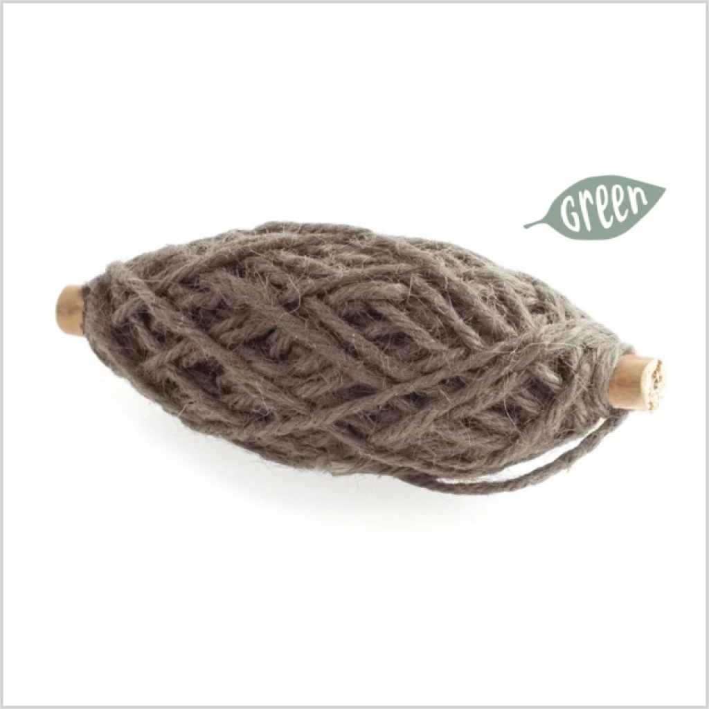 Vlaskoord – bruin – 3,5mm x 25m