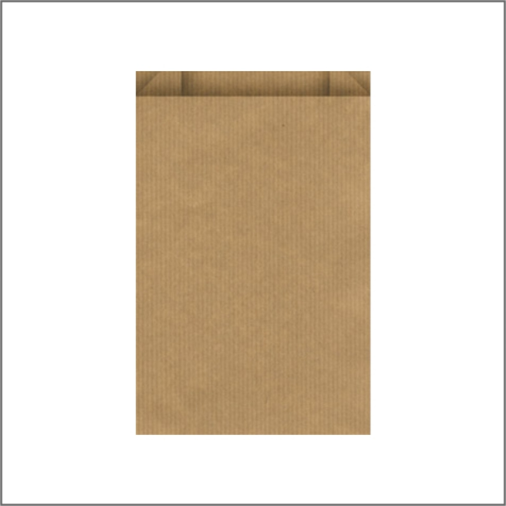 Vlak zakje kraft – bruin 10 x 16 cm – 1000 stuks