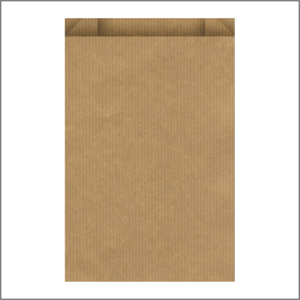 Vlak zakje kraft – bruin 15 x 22 cm – 1000 stuks