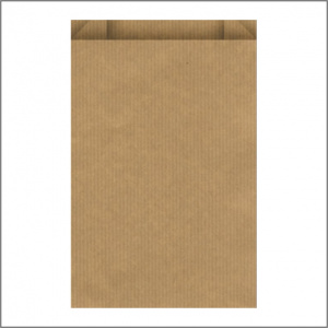 Vlak zakje kraft – bruin 15 x 22 cm – 1000 stuks