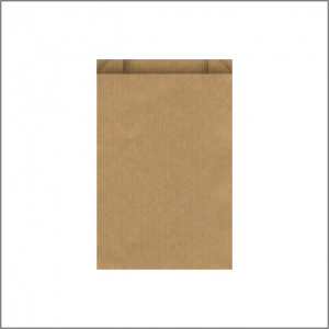 Vlak zakje kraft – bruin 7 x 13 cm – 1000 stuks