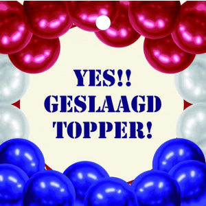 Cadeaukaartje – Yes!!! Geslaagd Topper!!