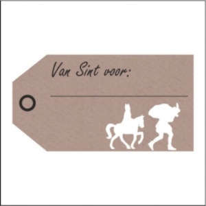 Stickers – Label van Sint voor: – 55x28mm – 500 Stuks – Sluitzegel – Voor Cadeaus en Verpakkingen