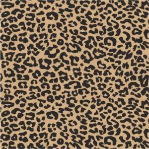 Papierrol – Kraft – Panter print – 50cm x 150m