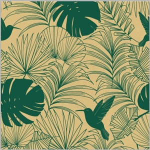 Papierrol – Graspapier – Jungle print – 50cm x 100m