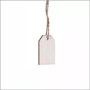 houten labels - 25 x 40mm - 24 stuks