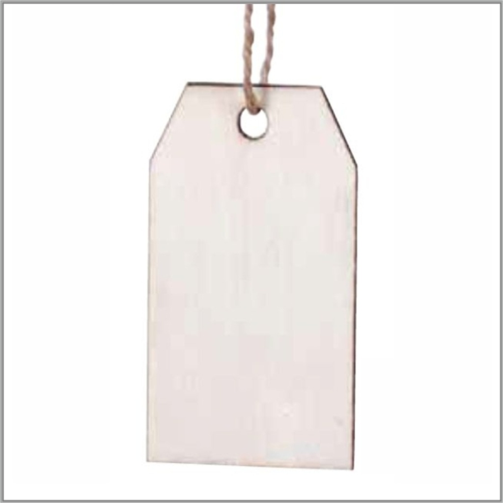houten labels - 45 x 80 - 12 stuks
