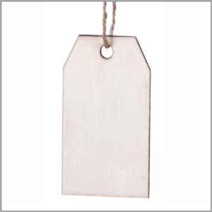 houten labels - 45 x 80 - 12 stuks