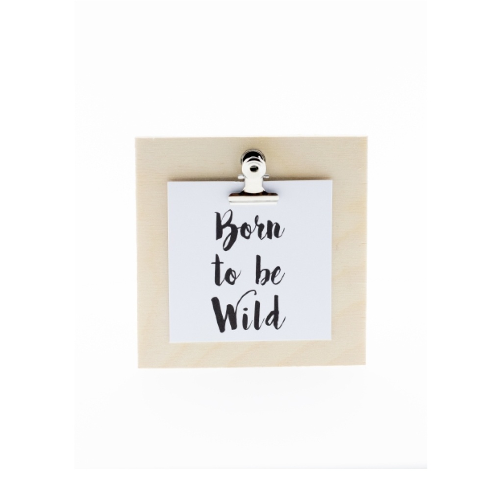Mini-Clipbordje met kaartje - Born to be wild