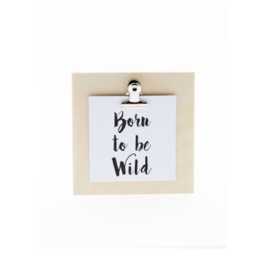 Mini-Clipbordje met kaartje - Born to be wild