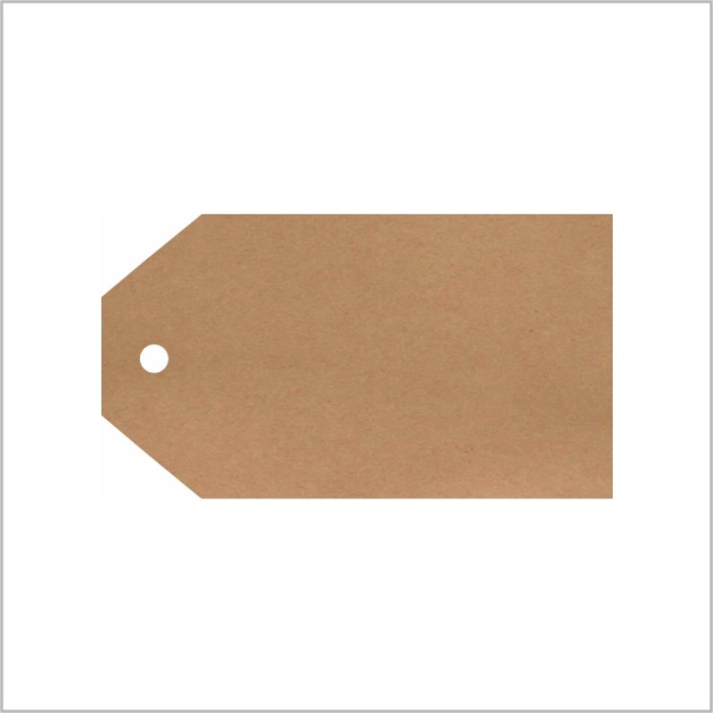 Kraftlabel  - product label - 250 stuks - 50 x 25 mm