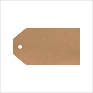 Kraftlabel  - product label - 250 stuks - 50 x 25 mm