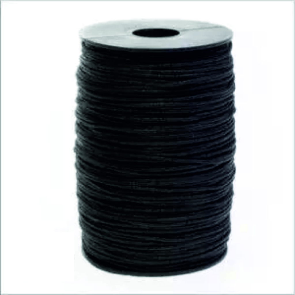 Cotton wax – 200 meter – zwart