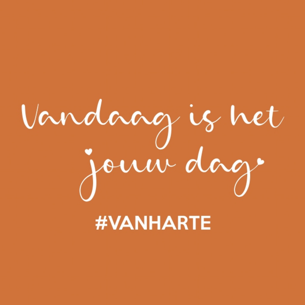 Wenskaart “Jouw Dag” – 150 x 150 mm – Inclusief Envelop