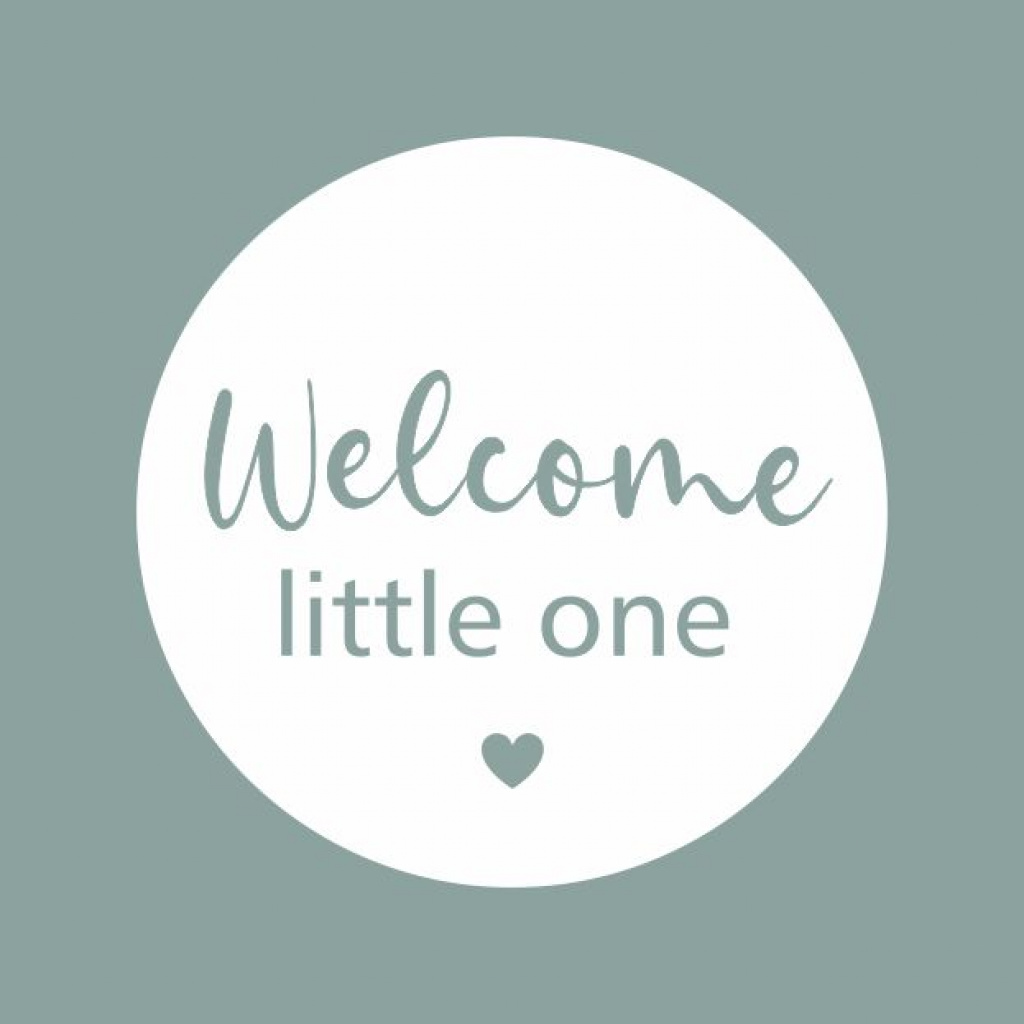 Wenskaart “Welcome” – 150 x 150 mm – Inclusief Envelop