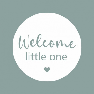 Wenskaart “Welcome” – 150 x 150 mm – Inclusief Envelop