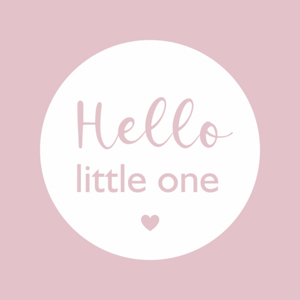 Wenskaart “Hello Little one” – 150 x 150 mm – Inclusief Envelop