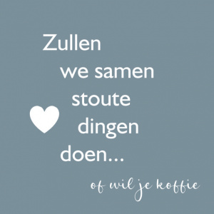 Wenskaart “Stoute Dingen” – 150 x 150 mm – Inclusief Envelop