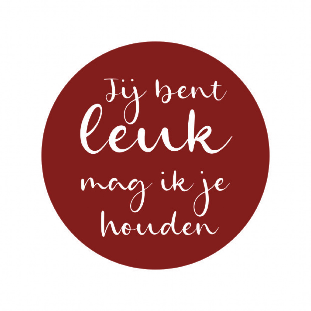 Wenskaart “Jij bent leuk” – 150 x 150 mm – Inclusief Envelop