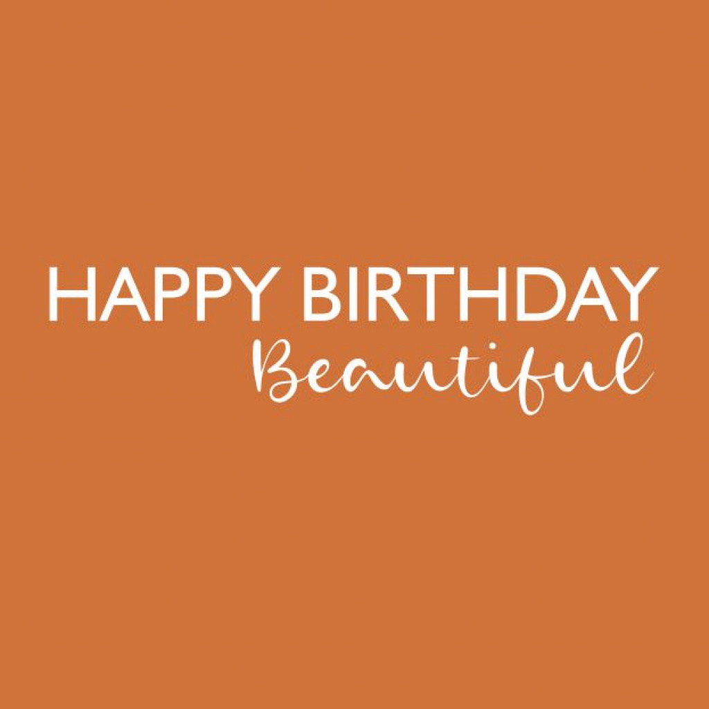 Wenskaart “Happy Birthday” – 150 x 150 mm – Inclusief Envelop