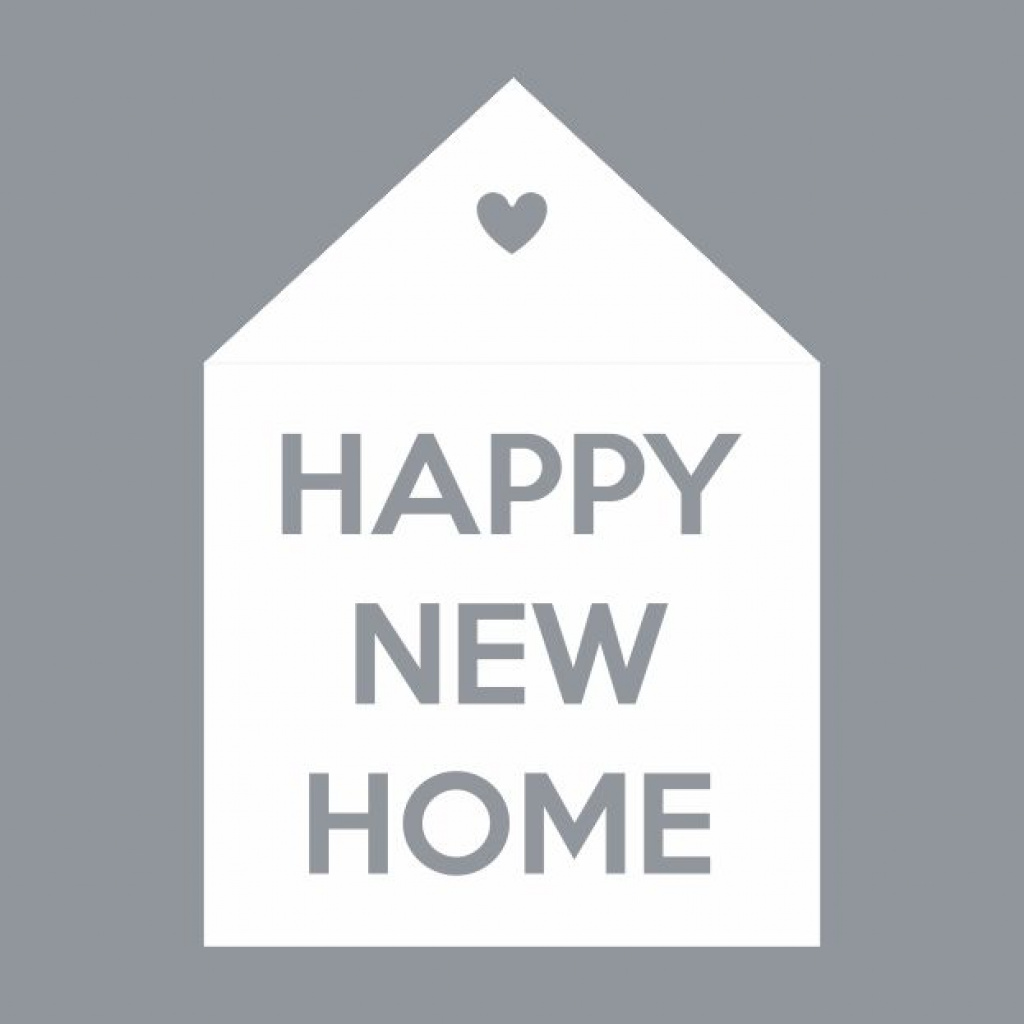 Wenskaart “New Home” – 150 x 150 mm – Inclusief Envelop