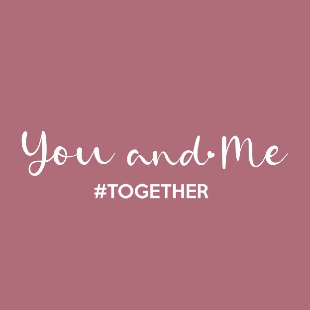 Wenskaart “You and me” – 150 x 150 mm – Inclusief Envelop