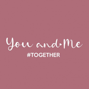 Wenskaart “You and me” – 150 x 150 mm – Inclusief Envelop