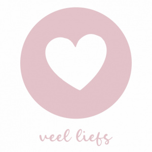 Wenskaart “Veel liefs” – 150 x 150 mm – Inclusief Envelop