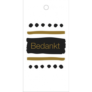 Cadeaukaartje – Bedankt