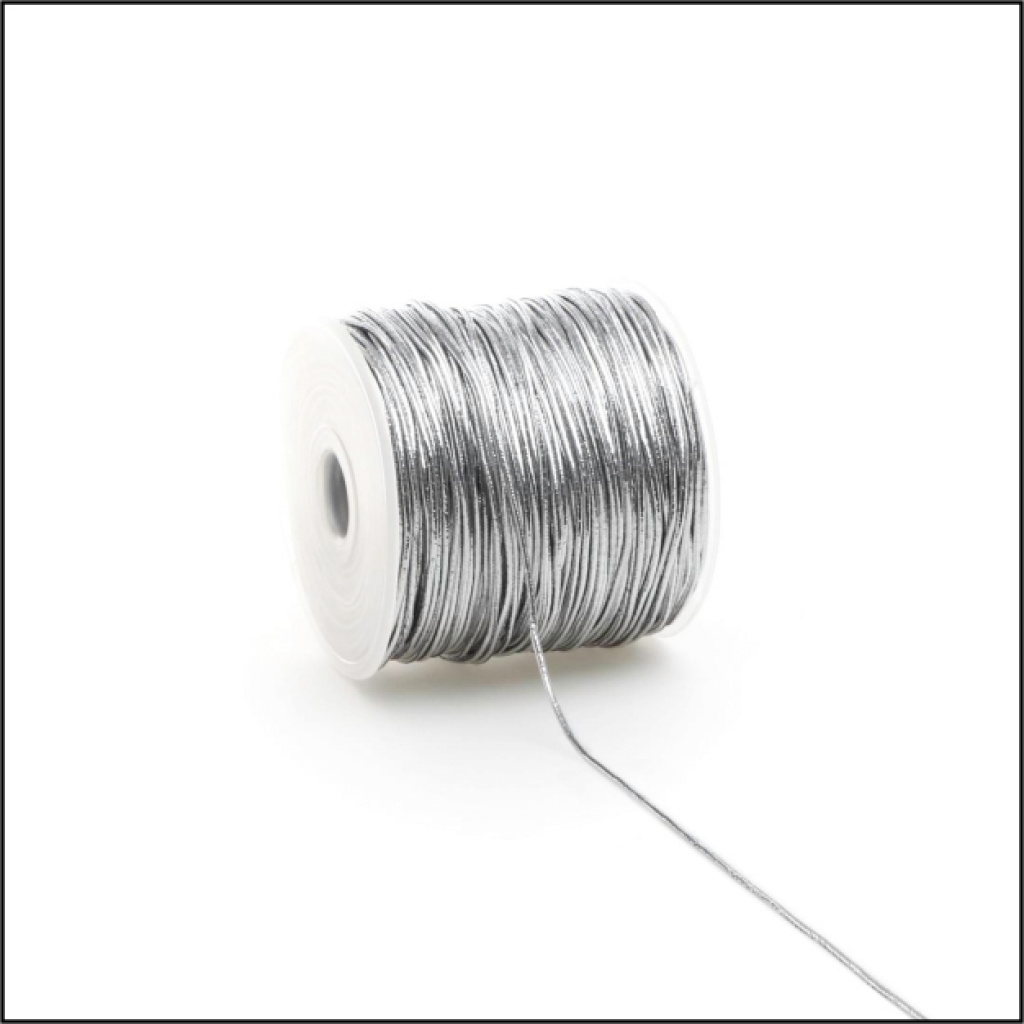 Elastiek – 2mm x 100 meter – Zilver