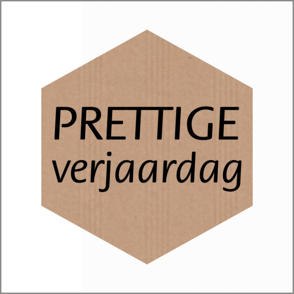 Hexagon – prettige verjaardag