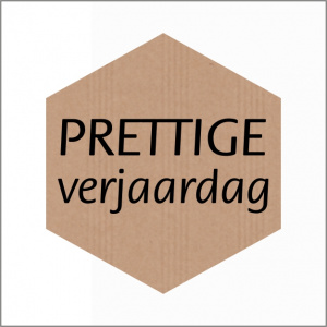 Hexagon – prettige verjaardag