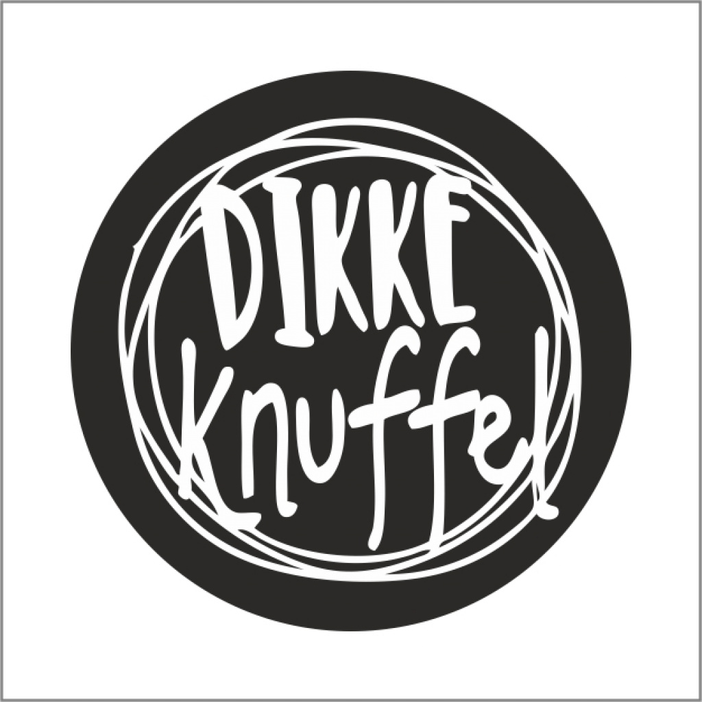 Wensetiketten – Dikke knuffel – zwart/wit – rond 47 mm – 500 stuks