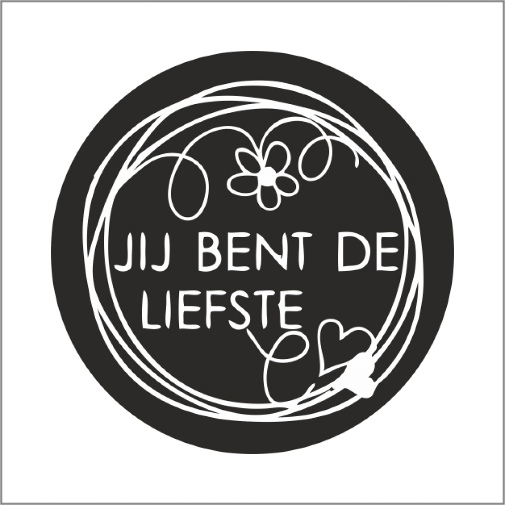 Stickers - Jij Bent De Liefste - 500 Stuks - Etiketten - Sluitzegel - Liefdevolle Stickers voor Cadeaus en Verpakkingen
