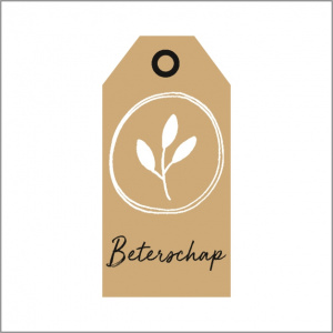Cadeaukaartje - op kraftpapier – Beterschap