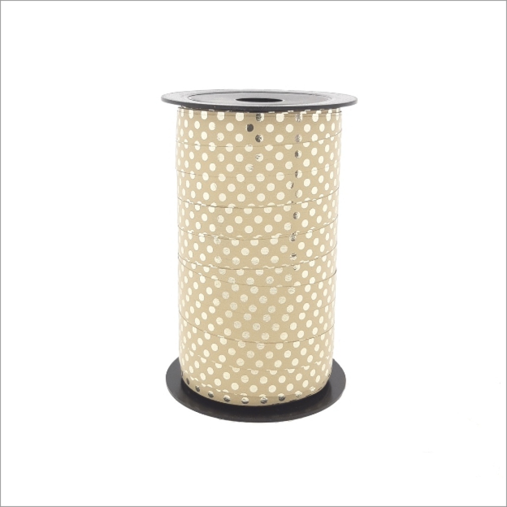 Krullint – creme-goud – 10mm x 50m