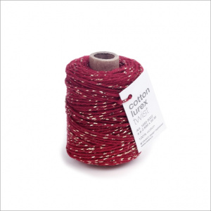 Lurex-koord – bordeaux - 50 meter