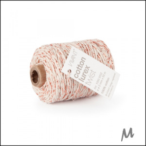 Lurex-koord – red-rose - 50 meter