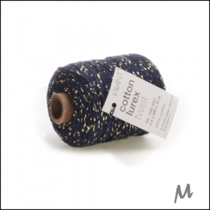 Lurex-koord – dark blue - 50 meter